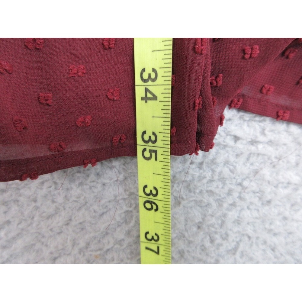 Trixxi Dress Womens L Red‎ Sheer Dark Romance Cottagecore Whimsy Earthy Ethereal - Picture 14 of 16
